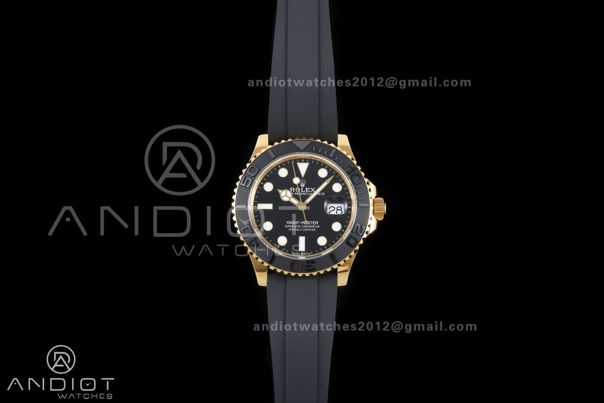 Yacht-Master 42mm 226658 YG QF 1:1 Best Edition on Oysterflex Strap JH3235 Weighted V18 (Free Sprung)